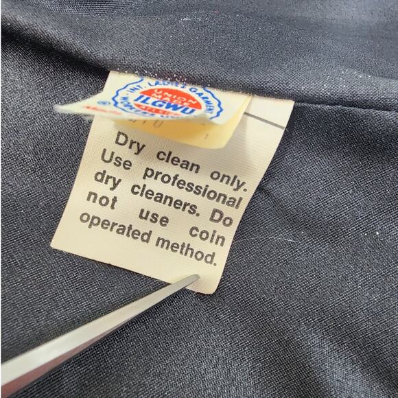 Vintage Act III Faux Fur Jacket Womens 10 Black Curly Parisian Lamb Open Front - Picture 5 of 8